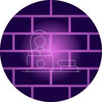 Freelancer Female Creative Icon Design vector