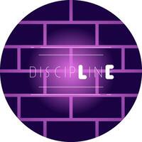 Discipline Creative Icon Design vector