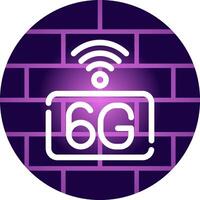 6G Network Creative Icon Design vector
