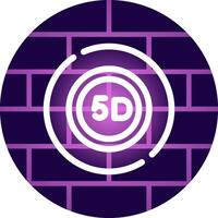 5D Data Storage Creative Icon Design vector