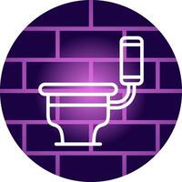 Toilet Creative Icon Design vector