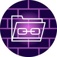 Link Folder Creative Icon Design vector