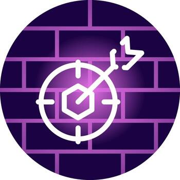 Nested Target Creative Icon Design vector