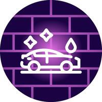 coche lavar creativo icono diseño vector
