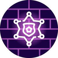 Sheriff Badge Creative Icon Design vector