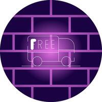Free Delivery Creative Icon Design vector