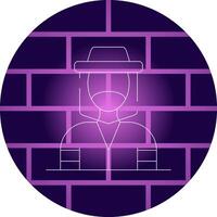 Face Shield Creative Icon Design vector