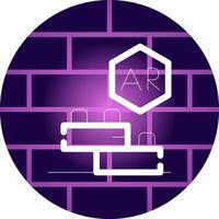 Ar Building Blocks Creative Icon Design vector