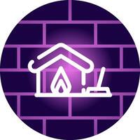 Fire Damage Cleaning Creative Icon Design vector