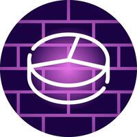 3D Pie Creative Icon Design vector