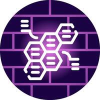 Alternating Hexagons Creative Icon Design vector