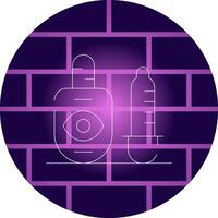 Artificial Tears Creative Icon Design vector