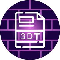 3DT Creative Icon Design vector
