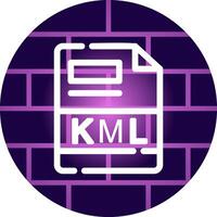 KML Creative Icon Design vector