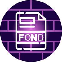 FOND Creative Icon Design vector