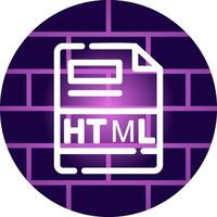 HTML Creative Icon Design vector