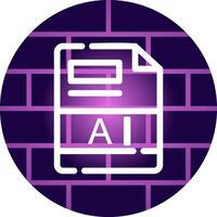 AI Creative Icon Design vector