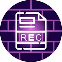 REC Creative Icon Design vector