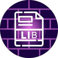 LIB Creative Icon Design vector