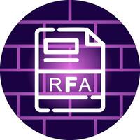 RFA Creative Icon Design vector