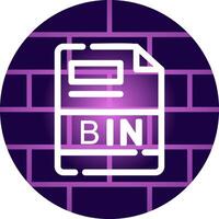 BIN Creative Icon Design vector