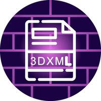 3DXML Creative Icon Design vector