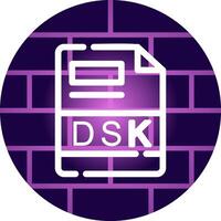 dsk creativo icono diseño vector