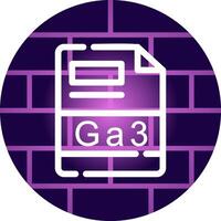 GA3 Creative Icon Design vector