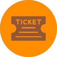 Ticket Creative Icon Design vector