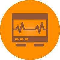 Electrocardiogram Creative Icon Design vector