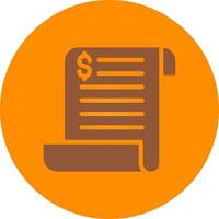 Bill Creative Icon Design vector