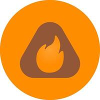 Flame Creative Icon Design vector