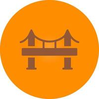 Bridge Creative Icon Design vector