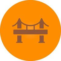 diseño de icono creativo de puente vector