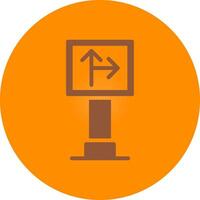 Traffic Sign Creative Icon Design vector