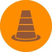 Traffic Cone Creative Icon Design vector