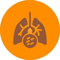 Lung Cancer Creative Icon Design vector