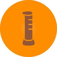 Graduated Cylinder Creative Icon Design vector