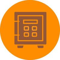 Safe Lock Creative Icon Design vector