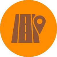 Road Location Creative Icon Design vector