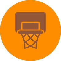 Basketball Hoop Creative Icon Design vector