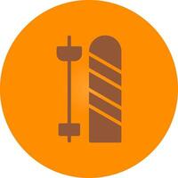 Skis Creative Icon Design vector