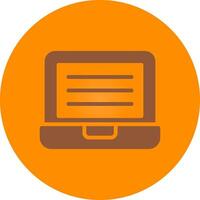 Line bronw Glpyh Design vector