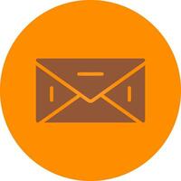 Line bronw Glpyh Design vector