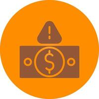 Line bronw Glpyh Design vector