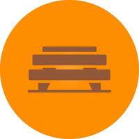 Bench Creative Icon Design vector