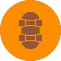 Skateboard Creative Icon Design vector