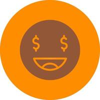 Line bronw Glpyh Design vector