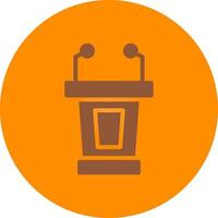 Lectern Creative Icon Design vector