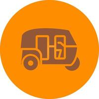 Rickshaw Creative Icon Design vector